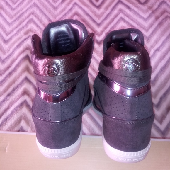 Michael Kors Nikko Wedge High Top Sneaker - Picture 7 of 9